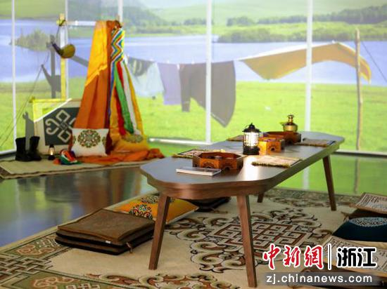 蒙古族文化沉浸式体验空间。花西子 供图